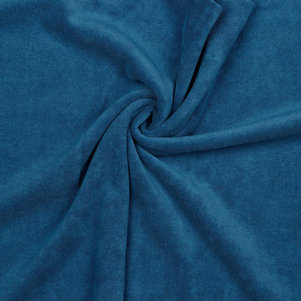 Stretch Frottee blau