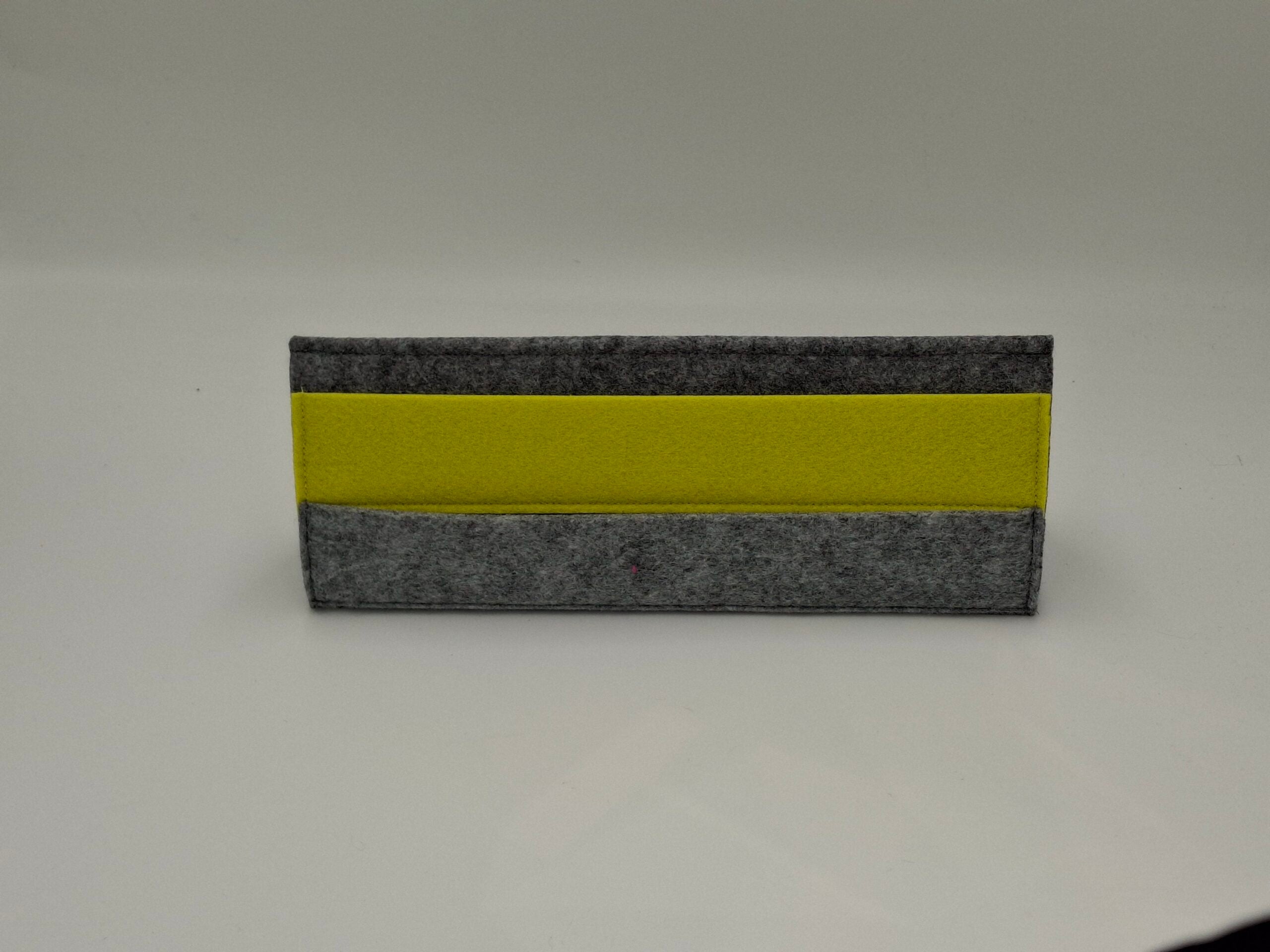 Kartenhalter grau gelbgrün