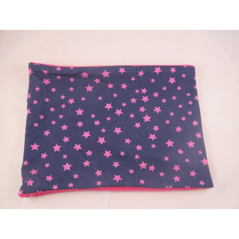Loop Grau Mit Punktli Rosa 15