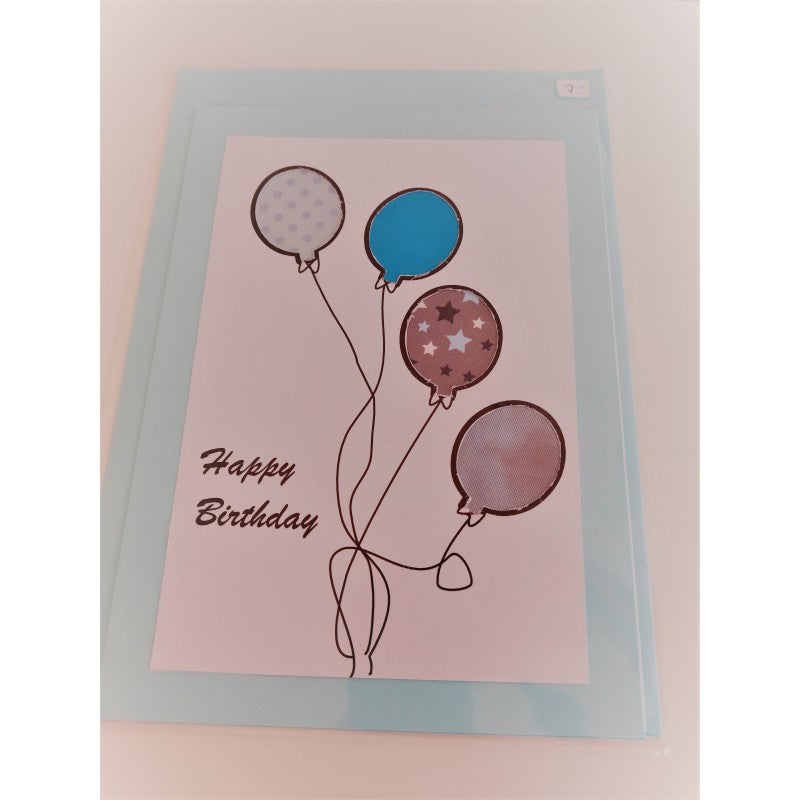 Karte Geburtstag Ballone