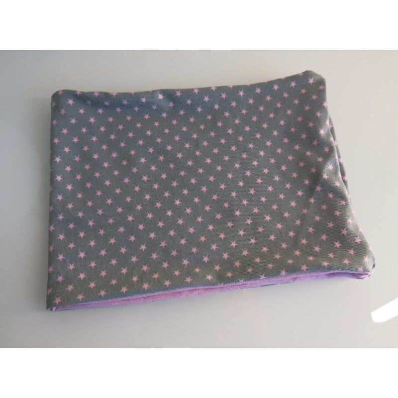 Loop Grau Mit Rosa Sterne