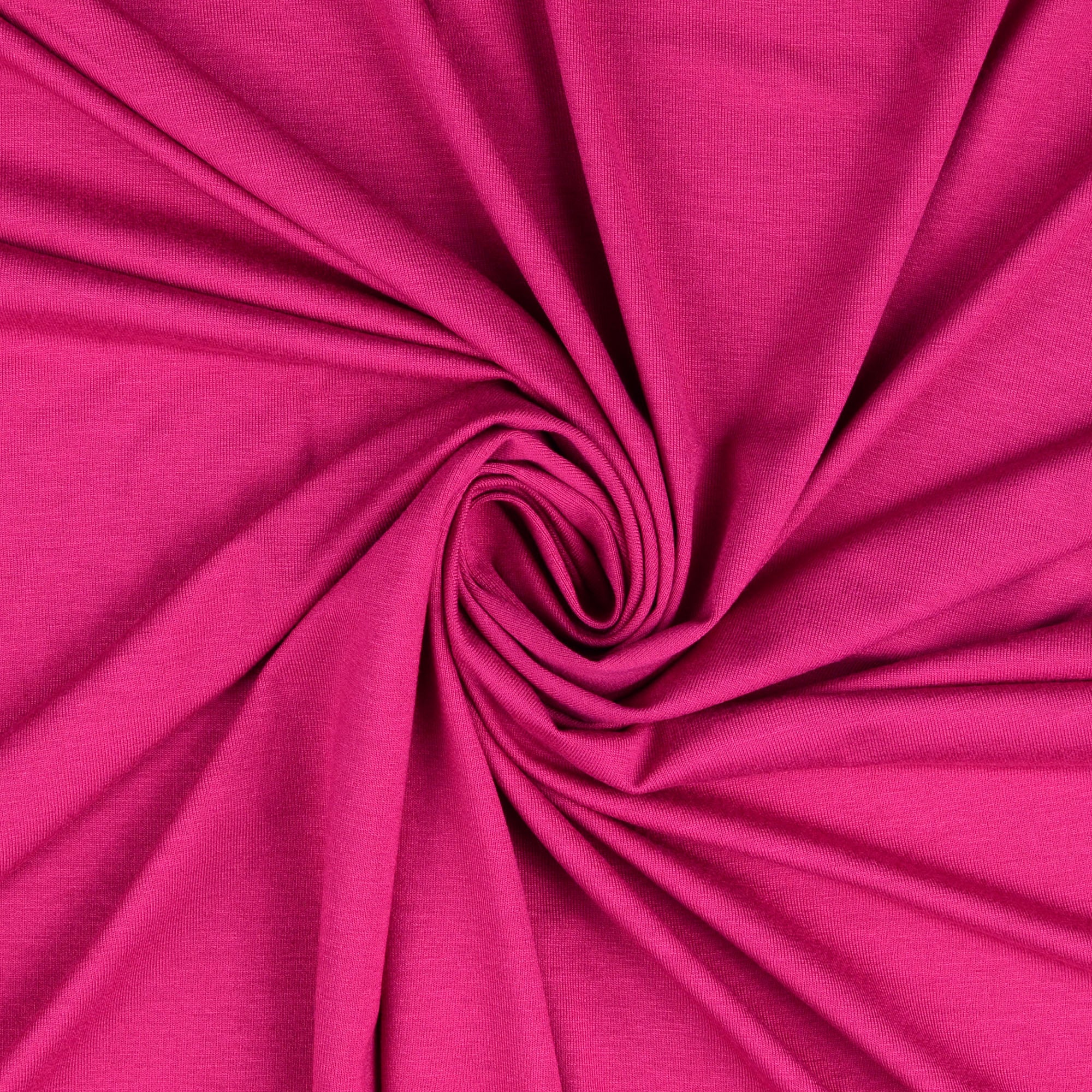 Viskosejersey uni fuchsia