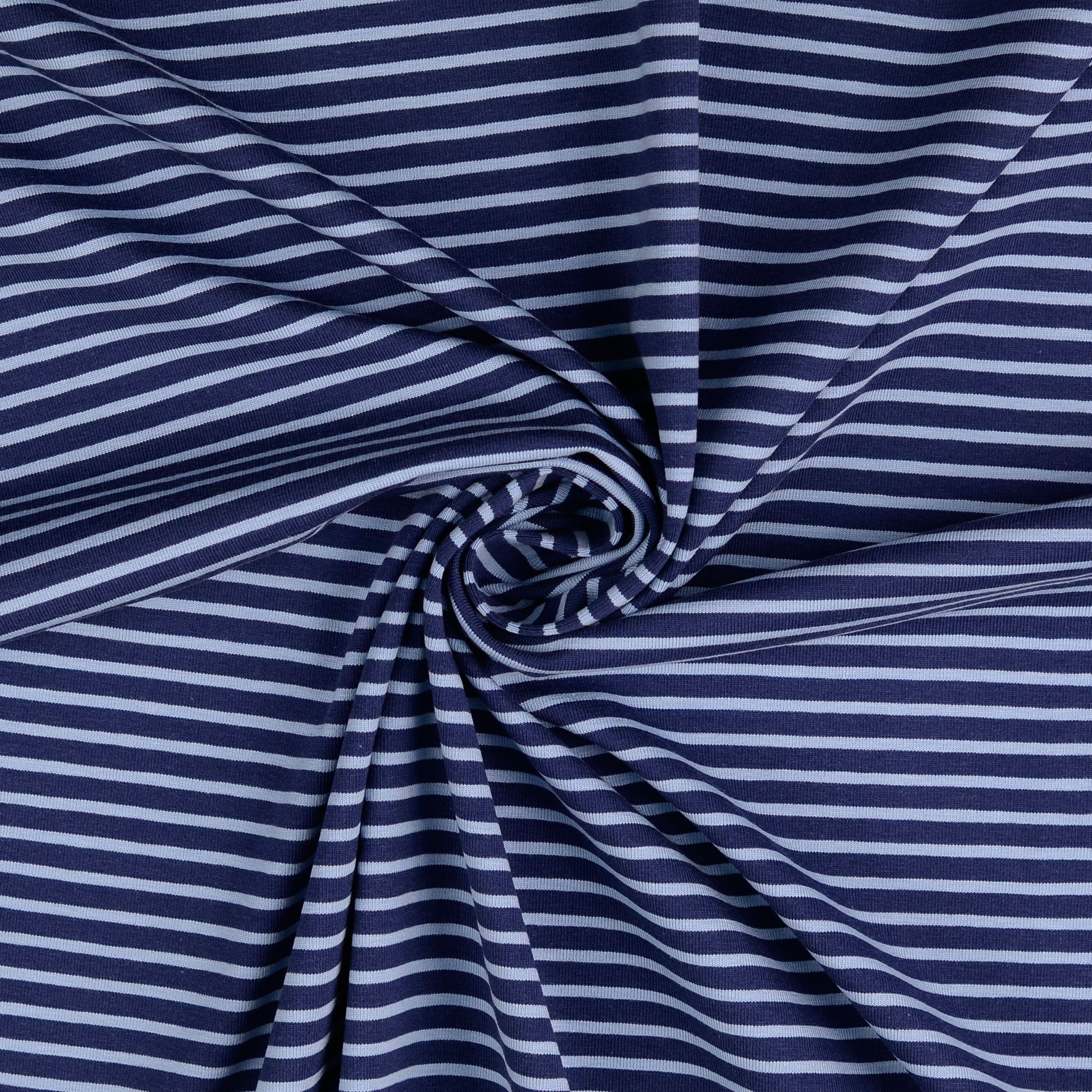 Jersey Streifen blau hellblau