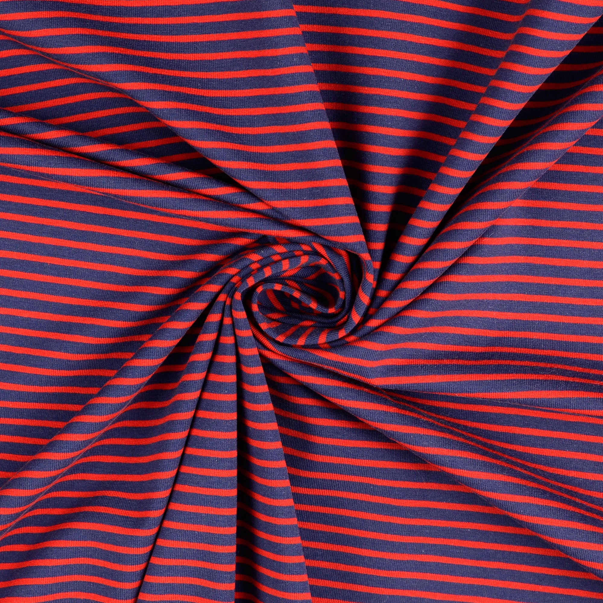 Jersey Streifen Marine Rot