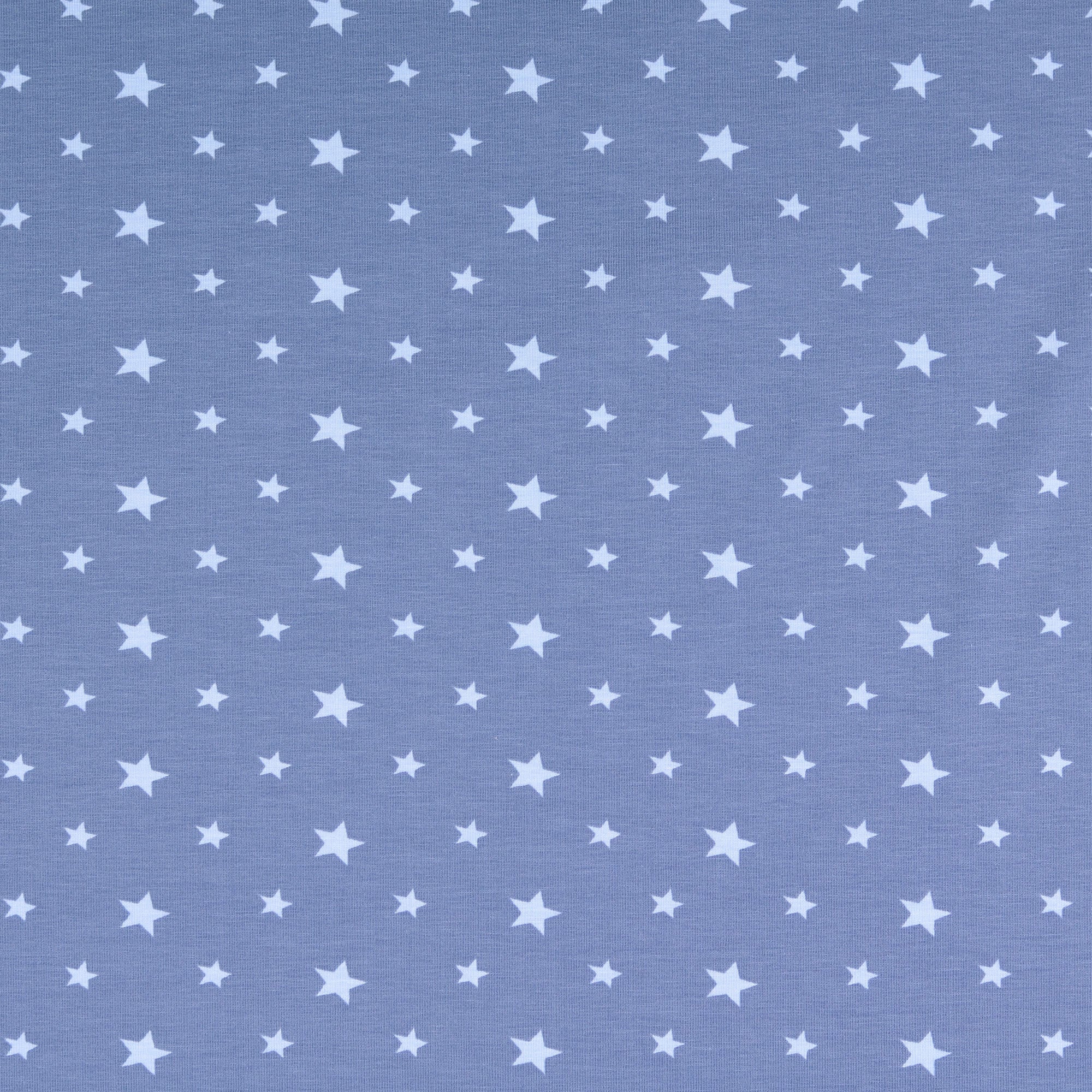 Jersey Sterne mix blau