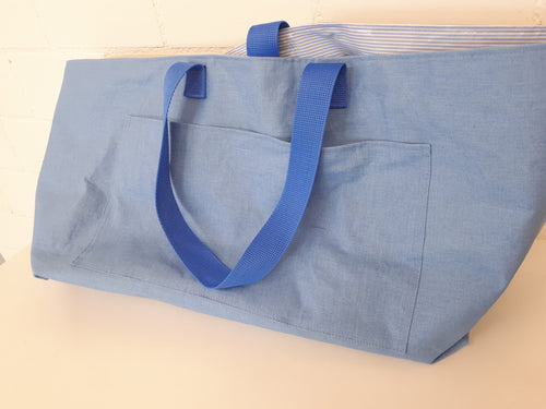 Badetasche Anker French Terry blue