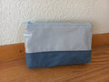 kleines Necessaire kleine Punkte hellblau