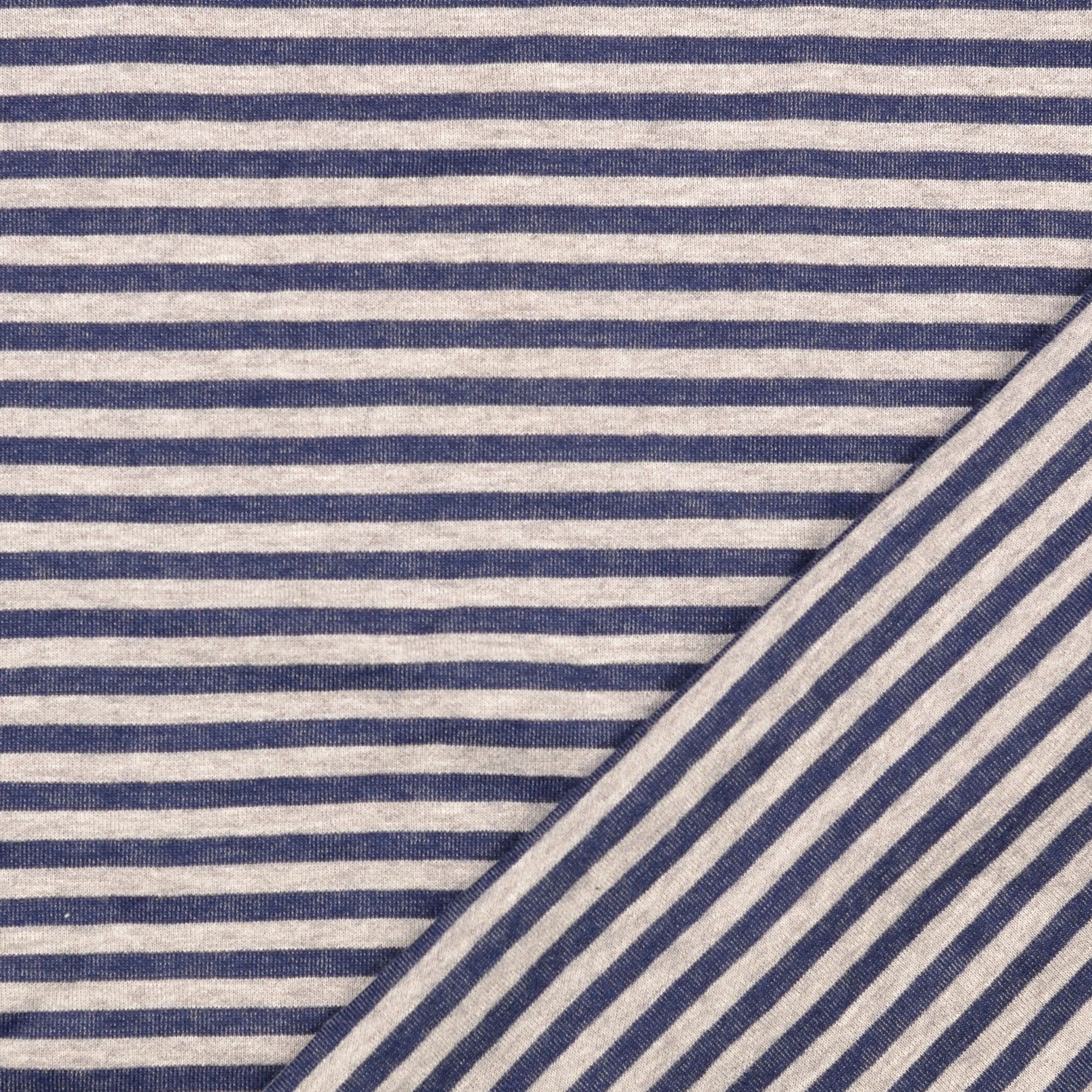 Jersey Jeansoptik Streifen
