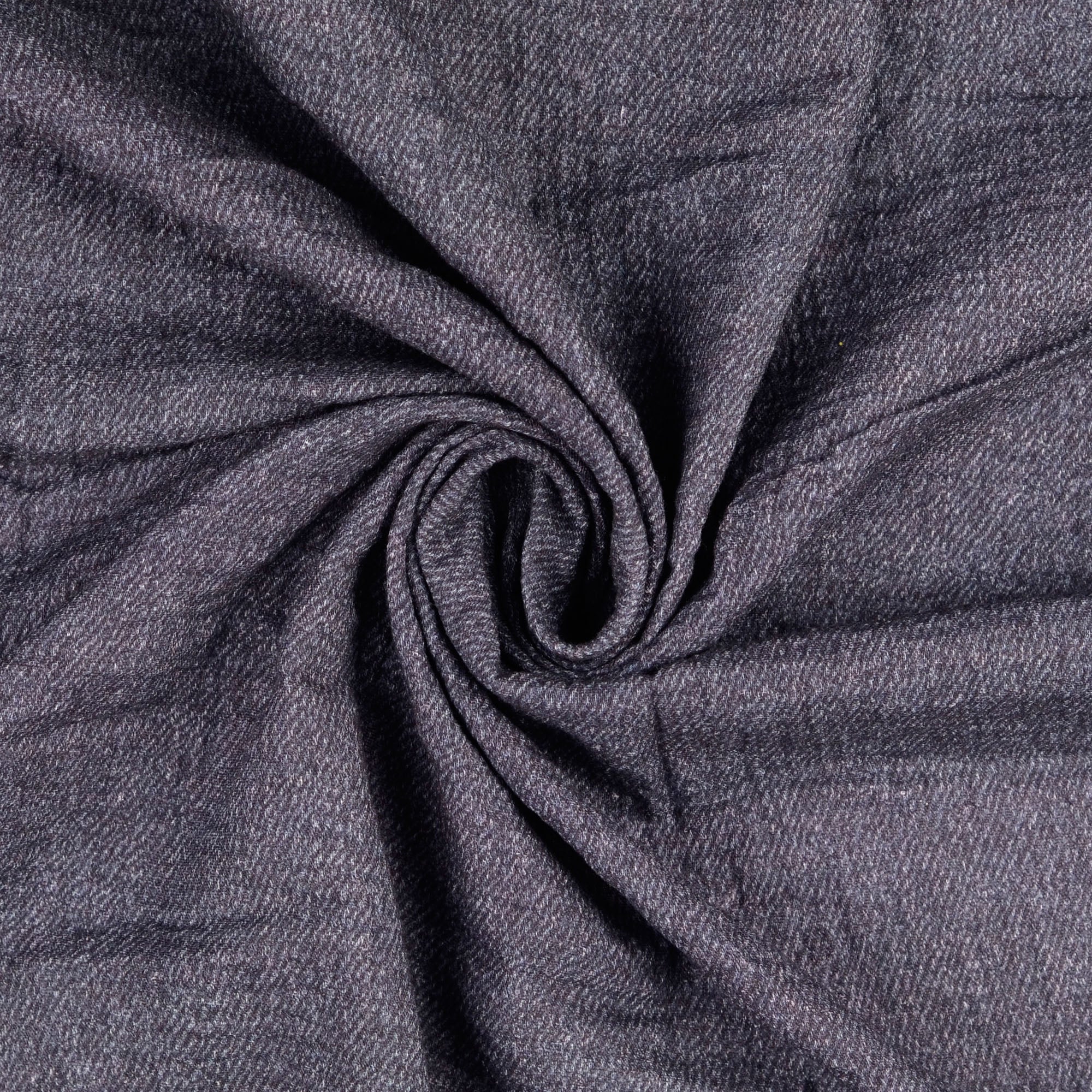 Double Gauze Jeansdruck dunkelgrau