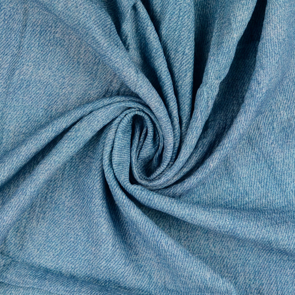 Musselin Wickelschal Jeansdruck blau