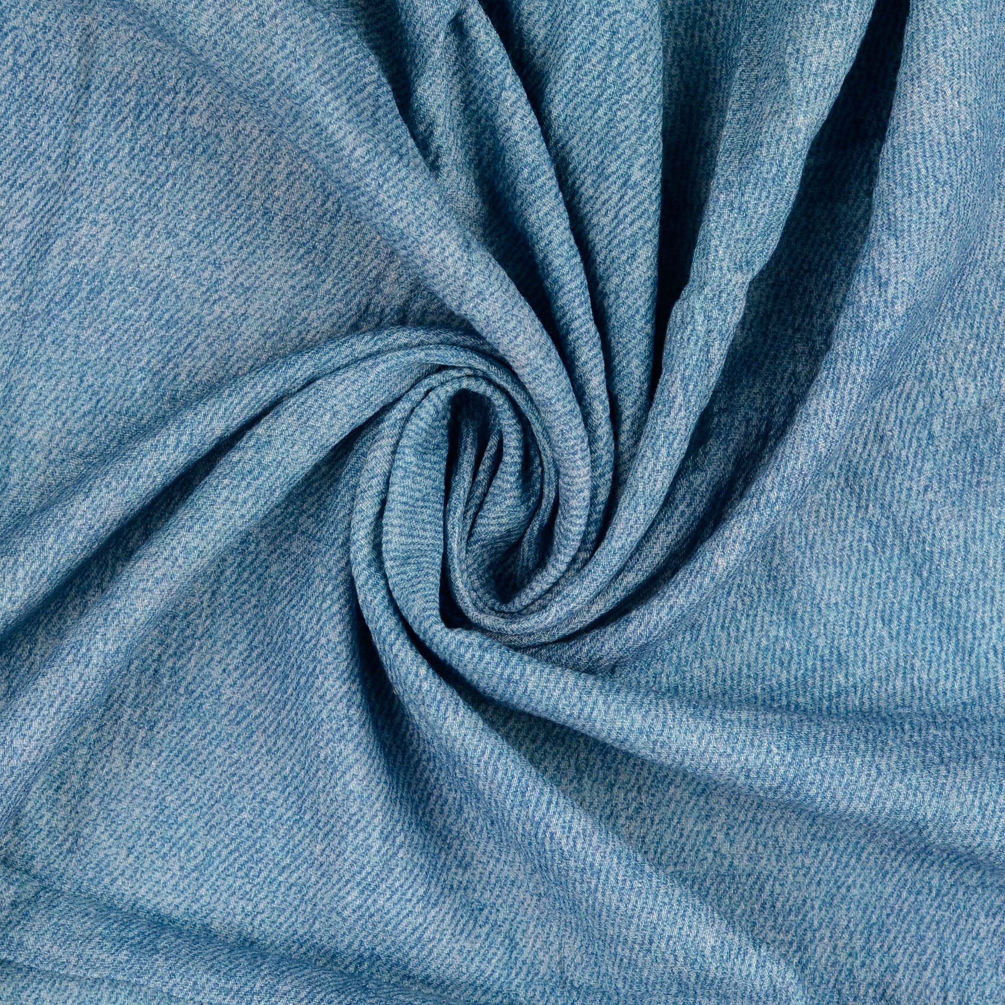 Musselin Wickelschal Jeansdruck blau
