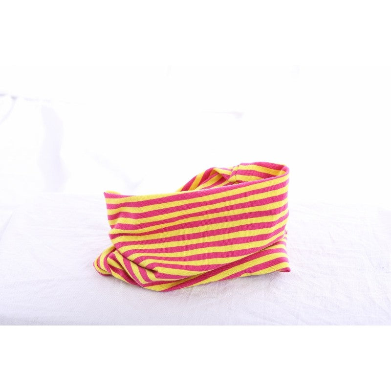 Loop Pinkgelb Gestreift