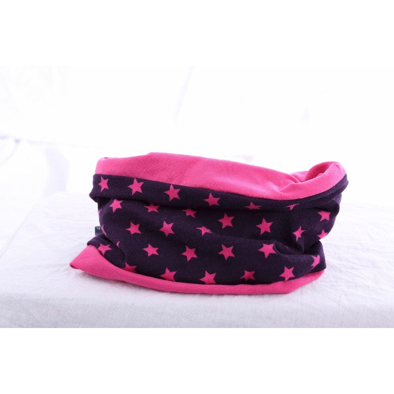 Loop Grau Mit Punktli Rosa 3