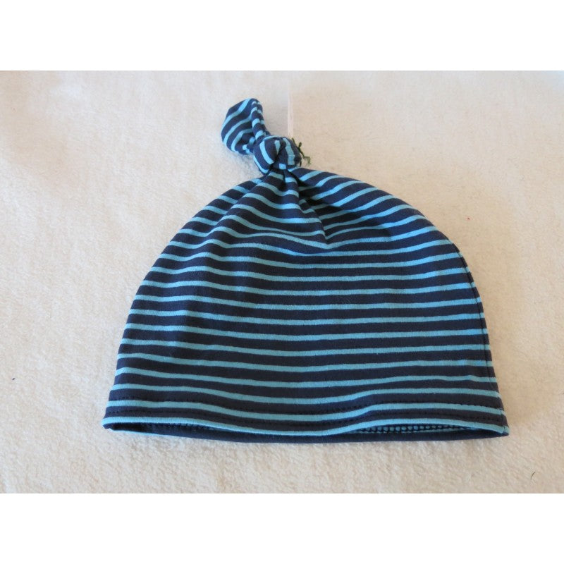 Knotenmutze Blau Gestreift