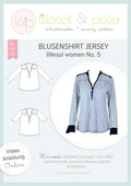 Papierschnittmuster No.5 Blusenshirt Jersey
