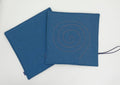 Wander - Sitzkissen Spirale blau