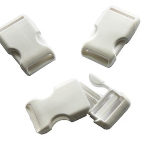 Steckschnalle Weiss 25Mm