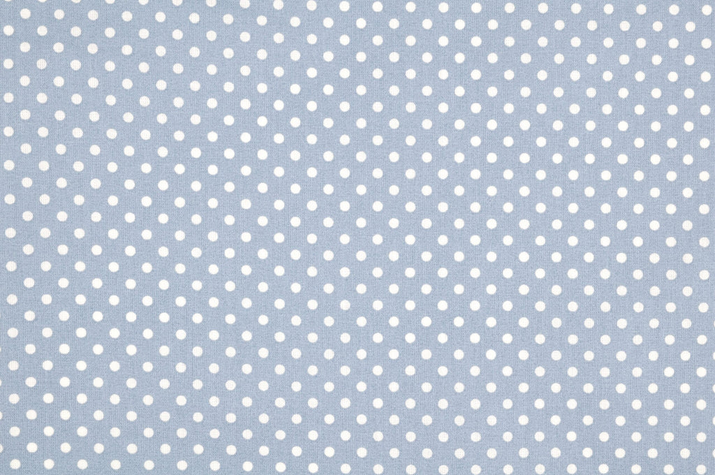 Baumwolle/Webware kleine Punkte gletscherblau