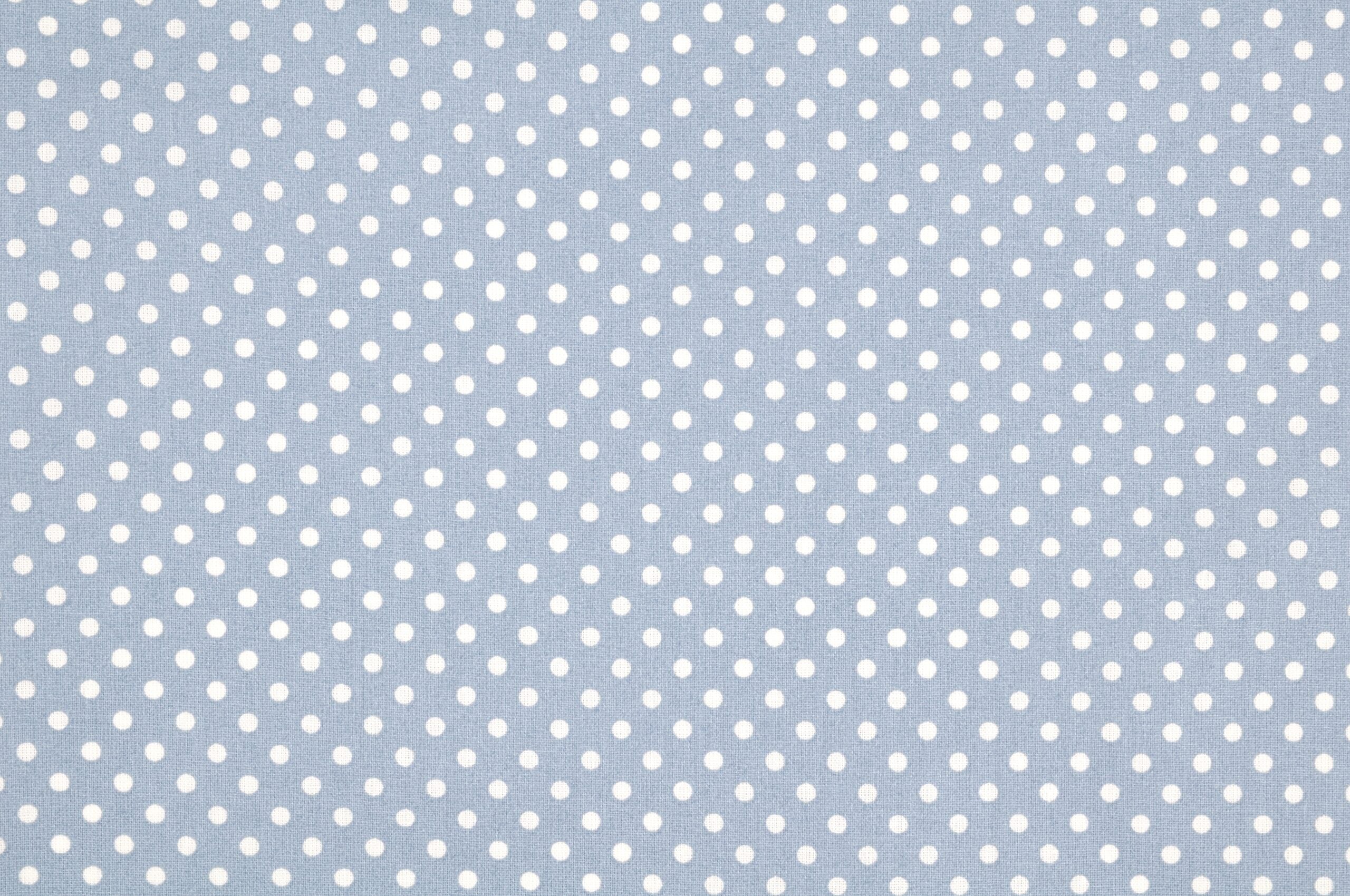 Baumwolle/Webware kleine Punkte gletscherblau