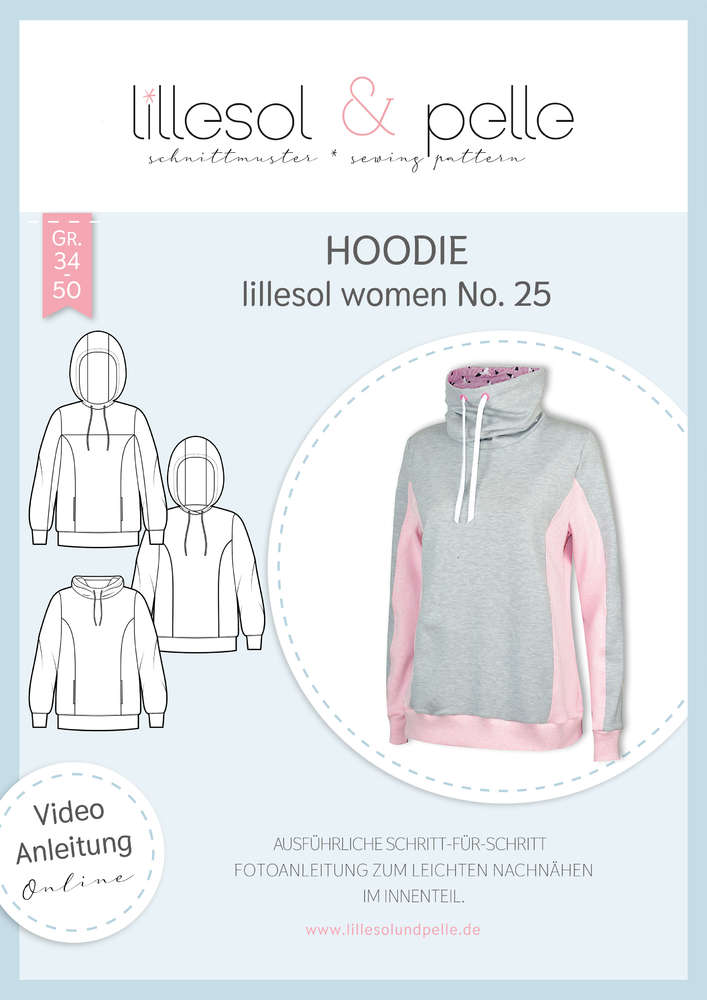 Papierschnittmuster No 25 Hoodie