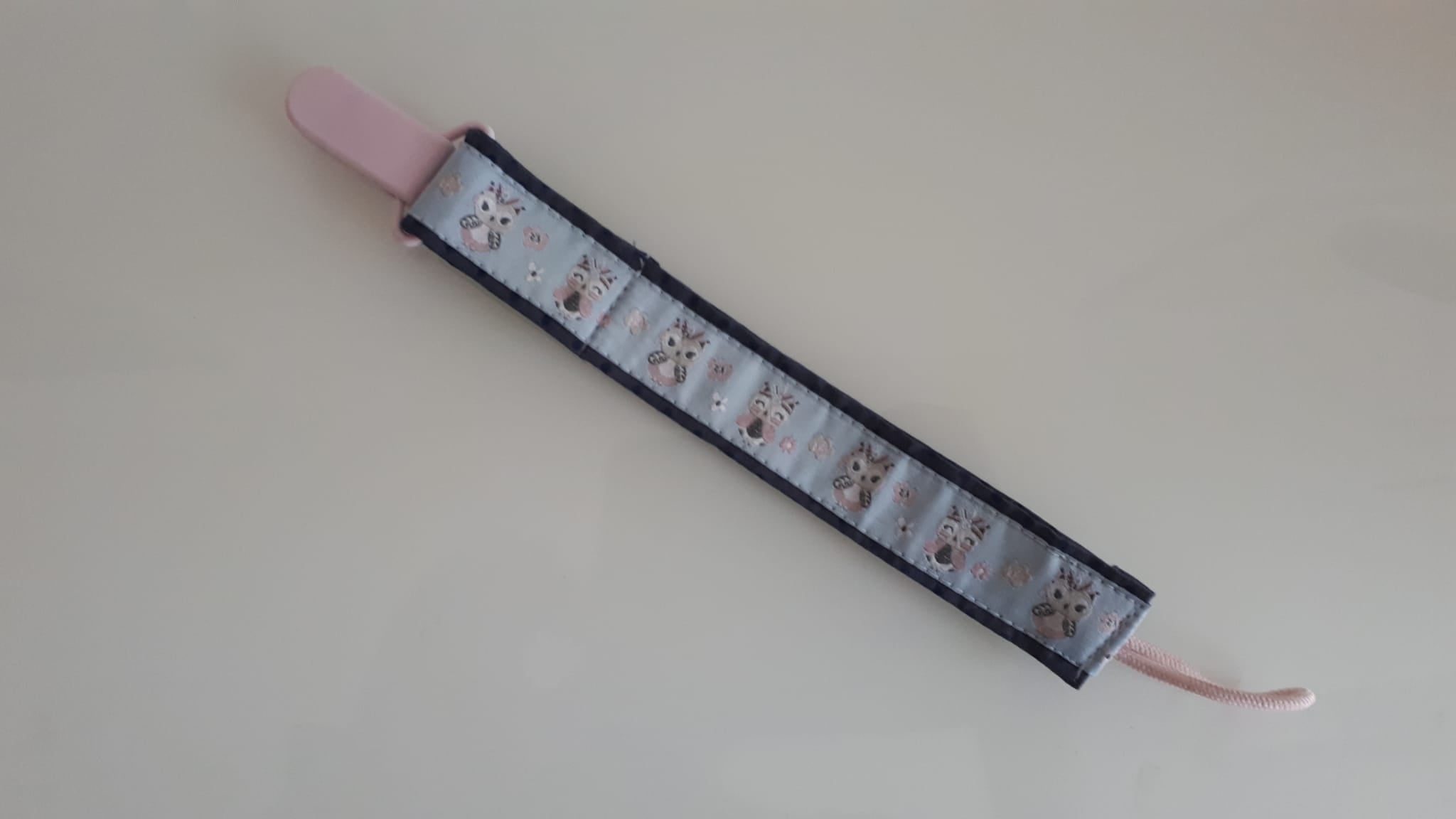 Nuggi-/Spielzeugband Eulen