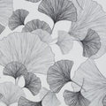 Ginkgo Dunkelgrau Beschichtete Baumwolle