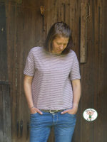 Bio Jersey Good vibes woodrose stoffonkel (GOTS)