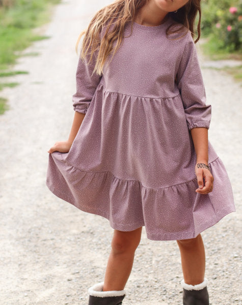 Bio Jersey Dotties vintage rose stoffonkel (GOTS)