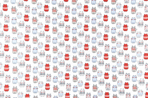 Baumwolle Webware Katzen