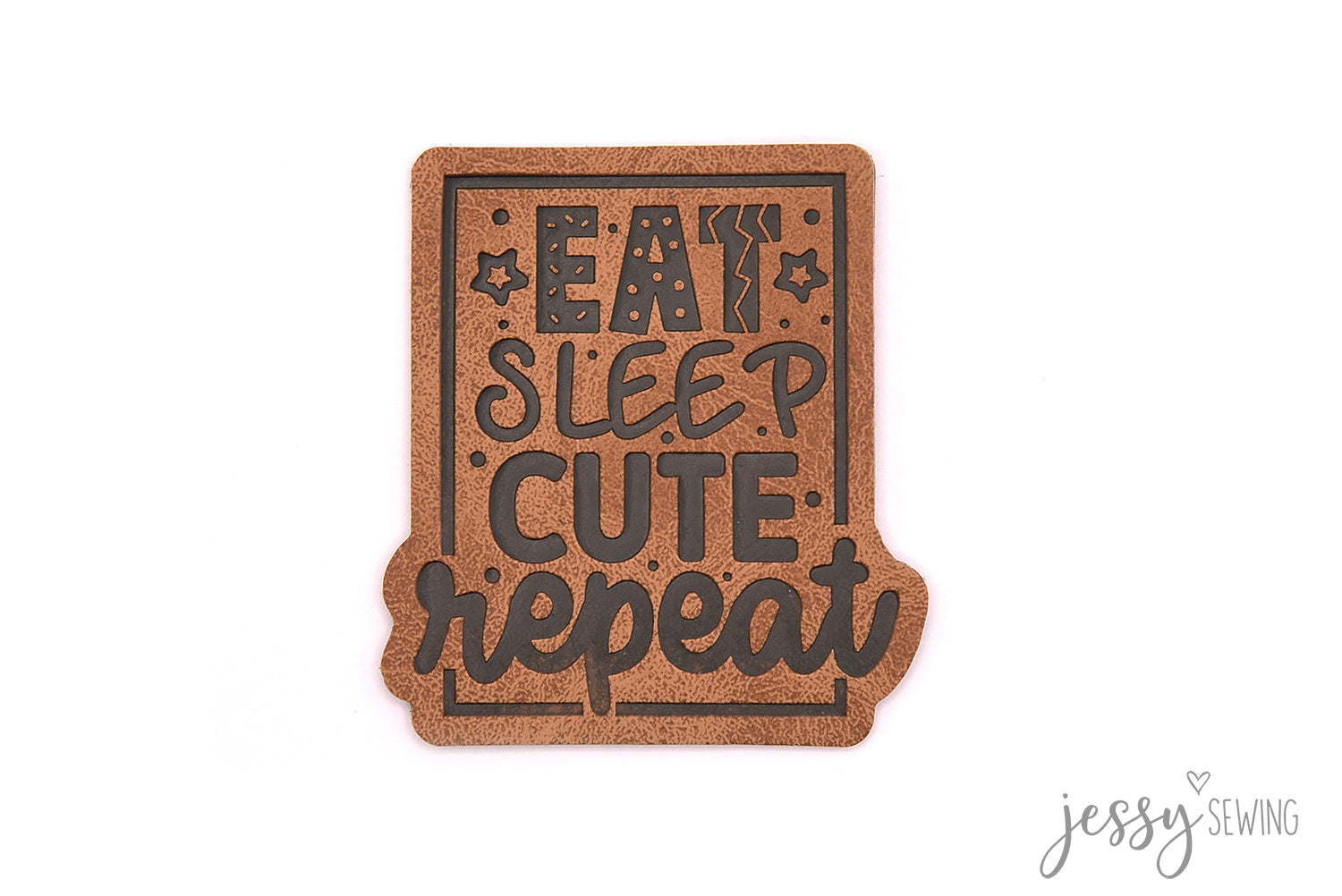 Kunstlederlabel Eat Sleep Cute