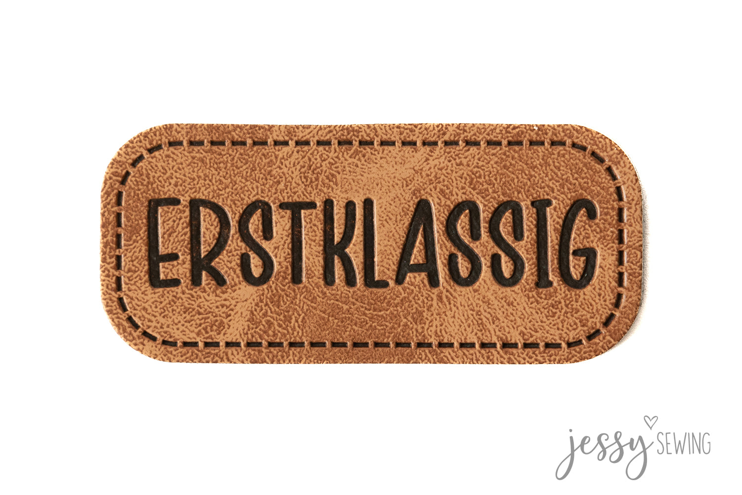 Kunstlederlabel Erstklassig
