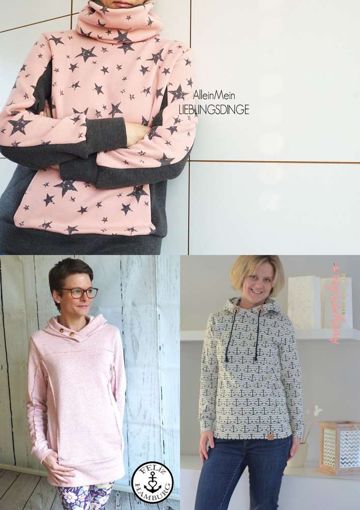 Papierschnittmuster No 25 Hoodie