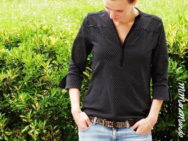 Papierschnittmuster No.5 Blusenshirt Jersey