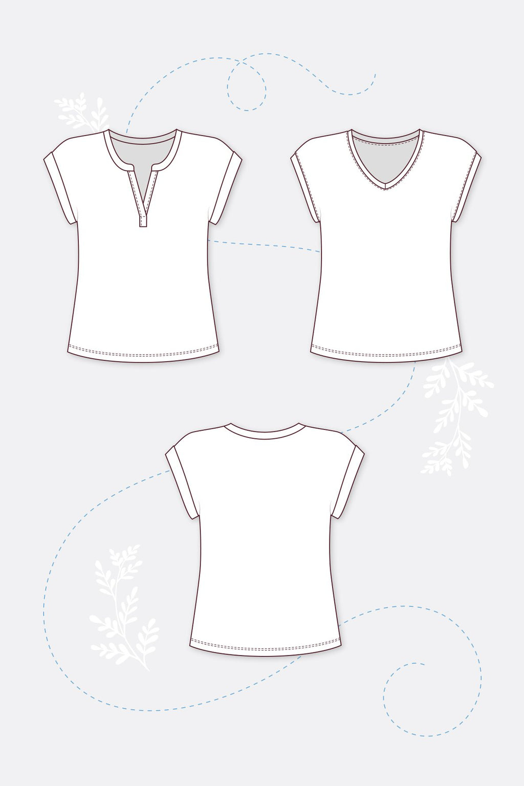 Papierschnittmuster Blusenshirt Thea 2