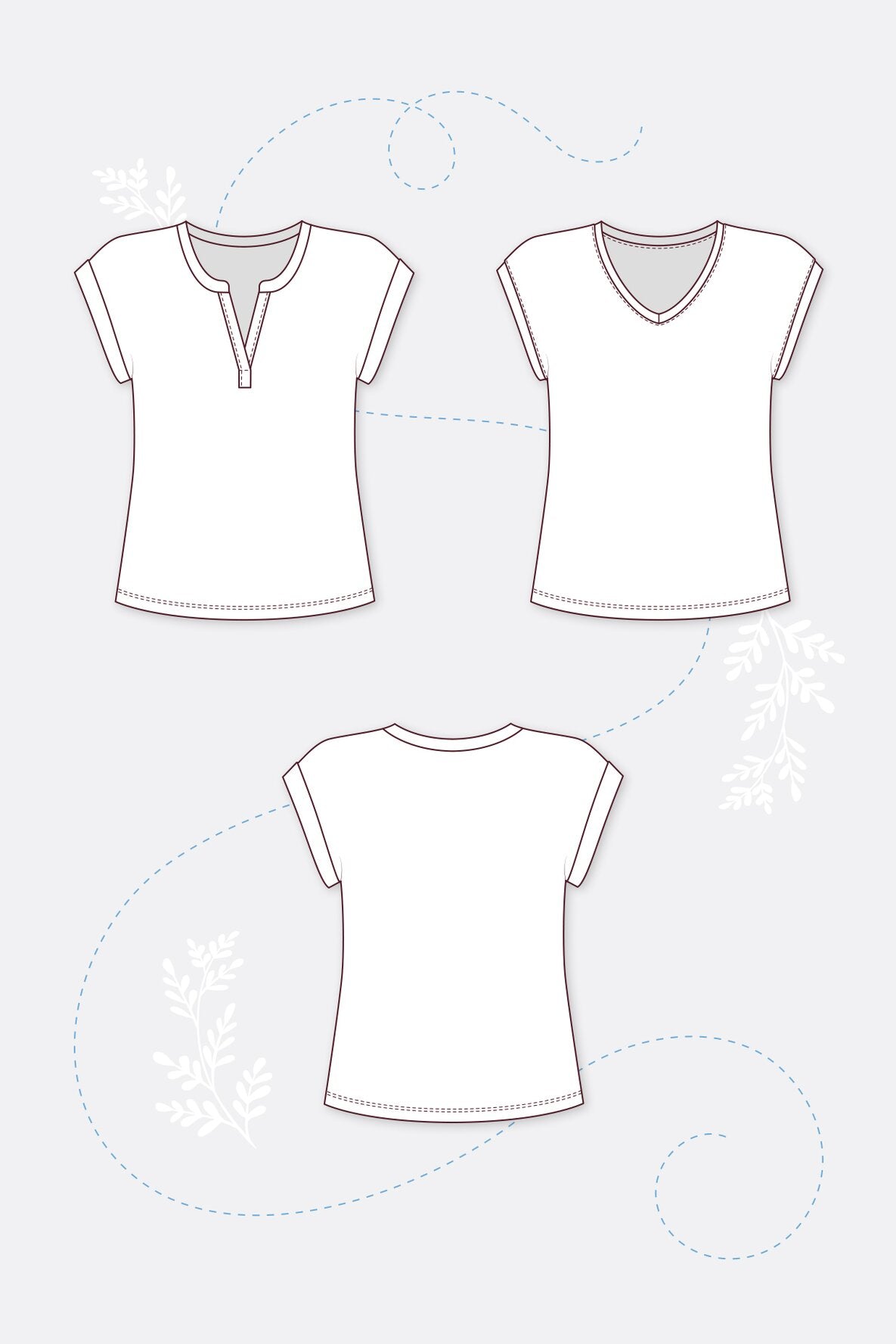 Papierschnittmuster Blusenshirt Thea 2