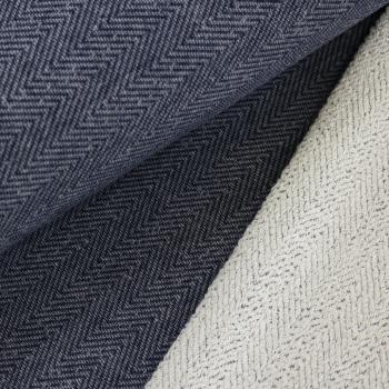 Sweat dunkelblau Fischgrätmuster