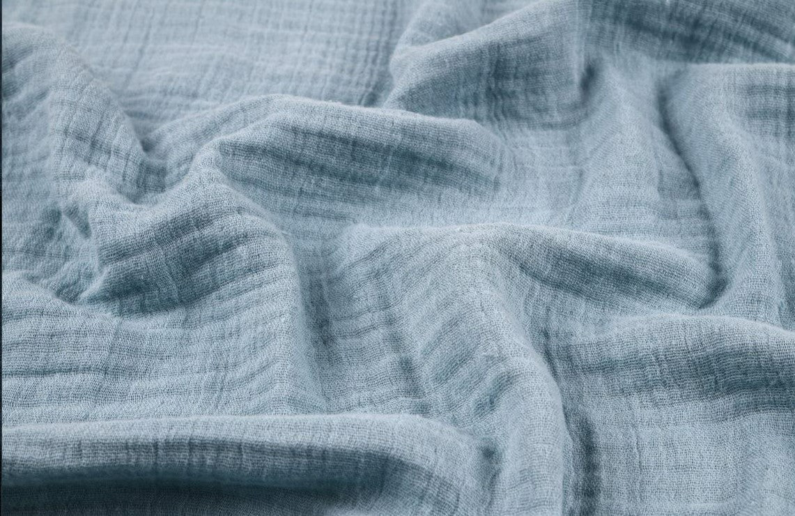 Triple Gauze Bambus​/​Baumwolle "Musselin" aqua