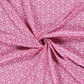 Viskose Mini Blumen Fuchsia